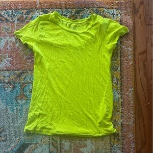 Bright Neon Green J Crew Vintage Tissue T-Shirt